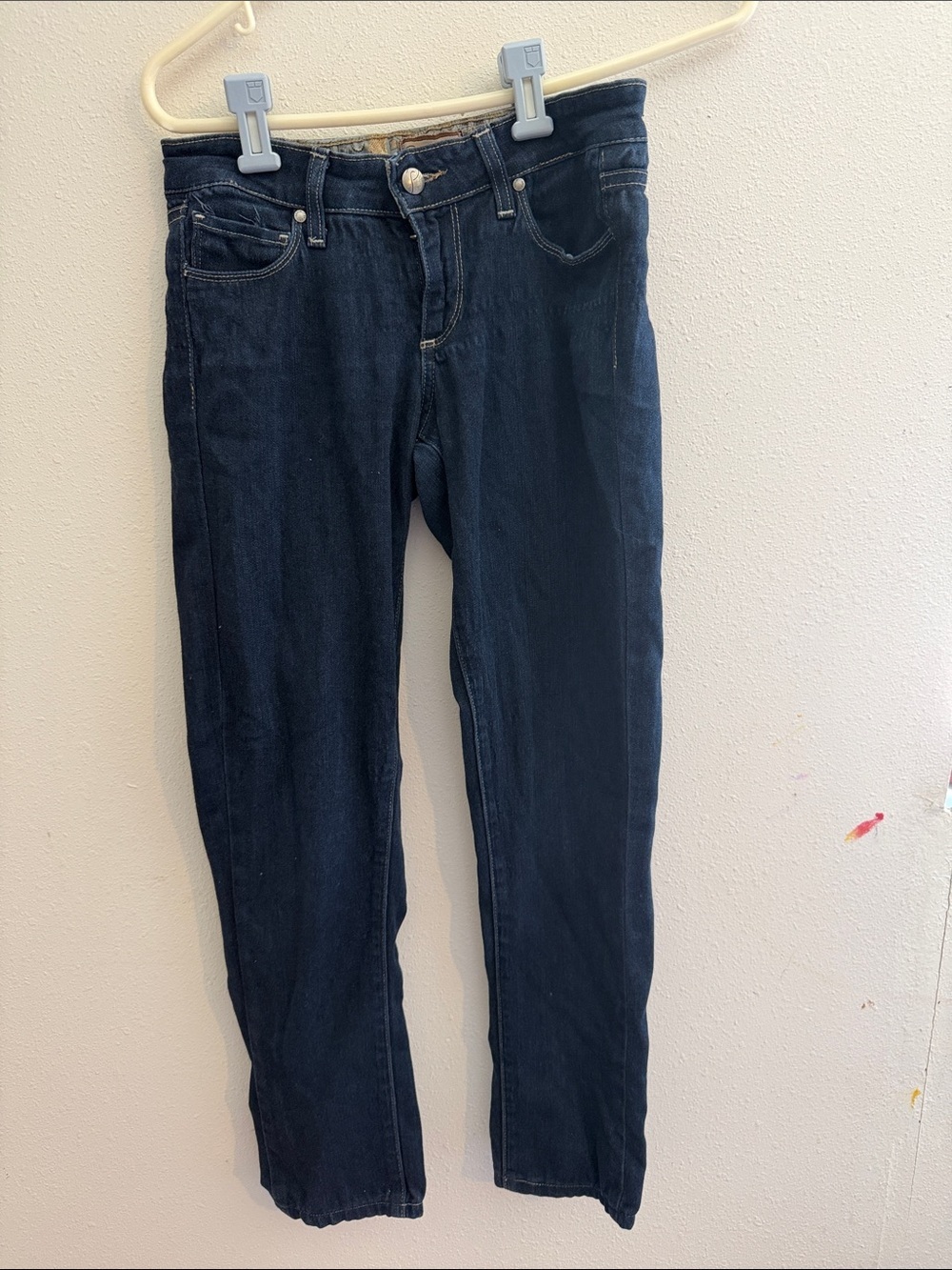 PAIGE Dark Blue Women's Skinny Jeans